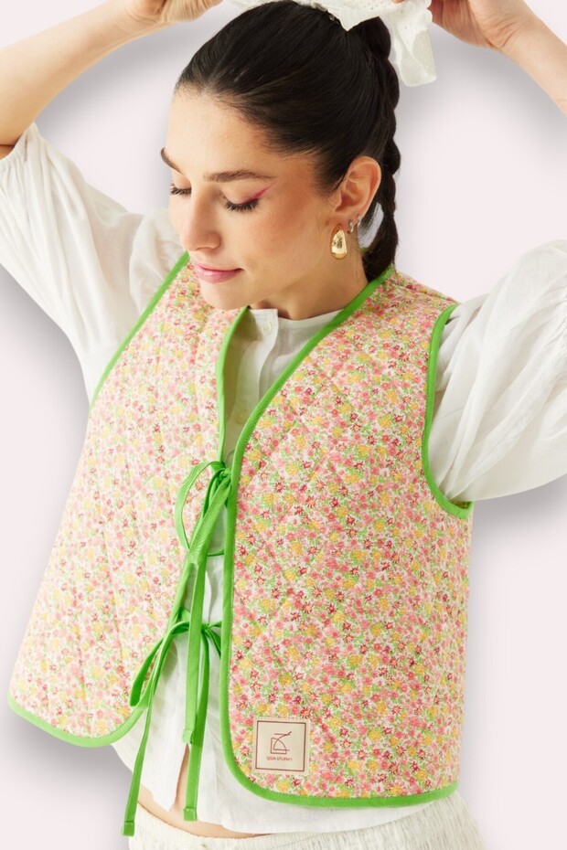 Daisy Çift Taraflı Yelek - 1