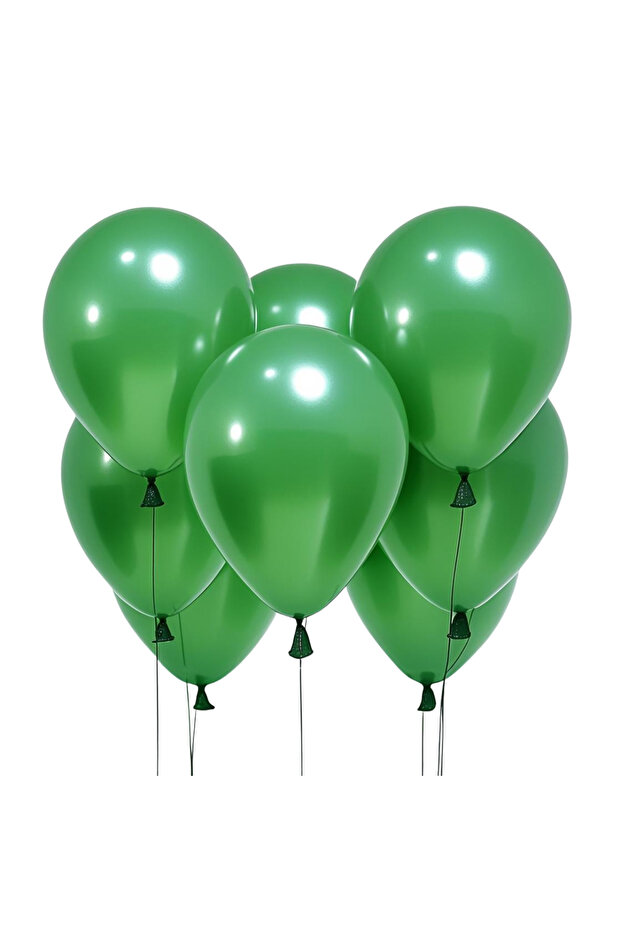 20Pcs 12 Inch 30cm Metallic Green Balloon Birthday Ornament