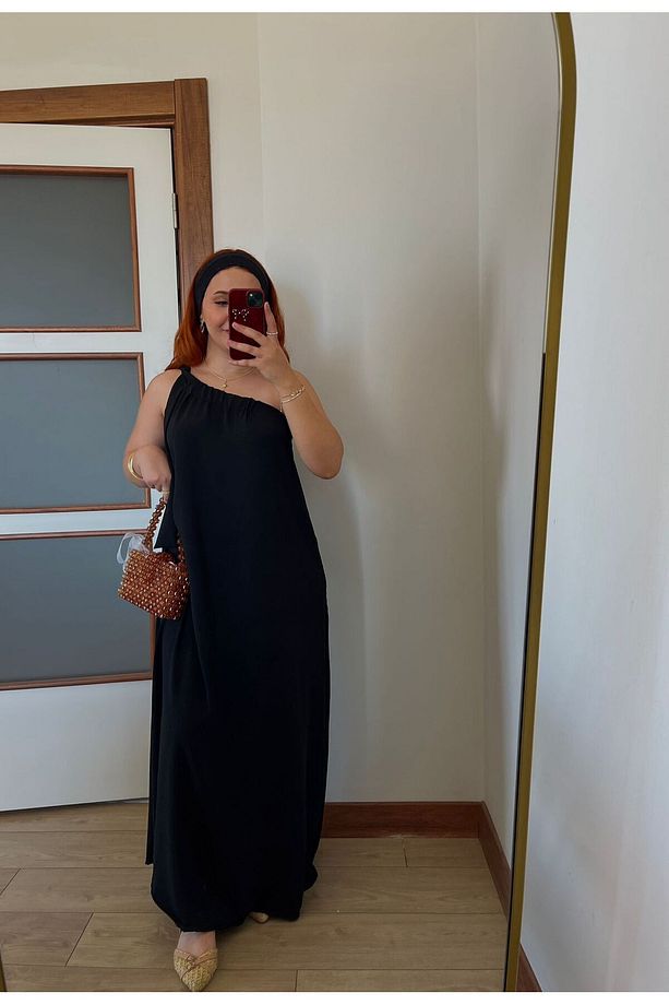 KADIN TEK OMUZ ELBİSE - 1