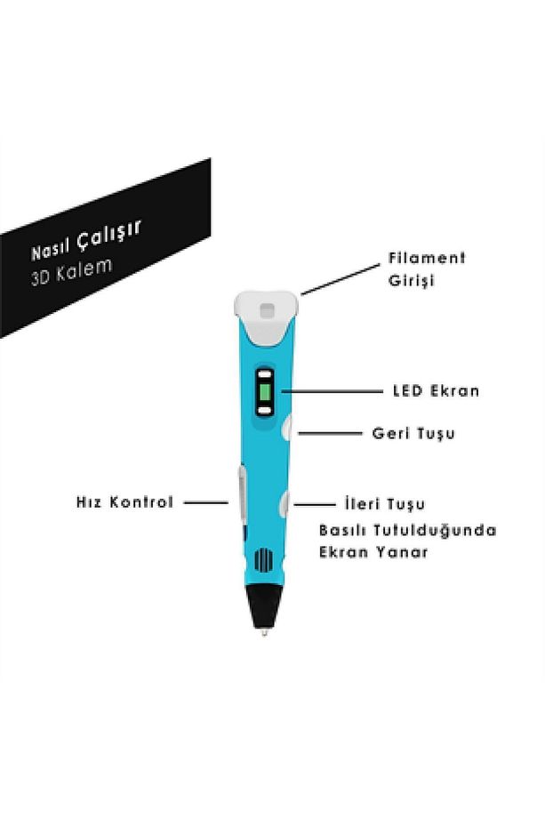 Üç Boyutlu Yazıcı 3d Kalem Pen Printer - 3