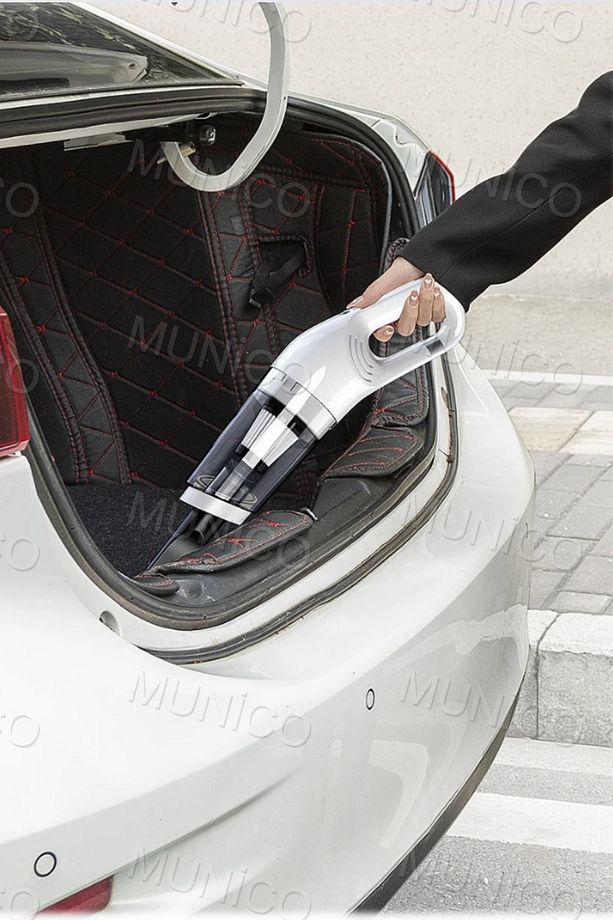 120W Güçlü Motorlu 5 Başlıklı Araba Süpürgesi Taşınabilir Koltuk Arası Ulaşılması Zor Alanlar İçin - 4