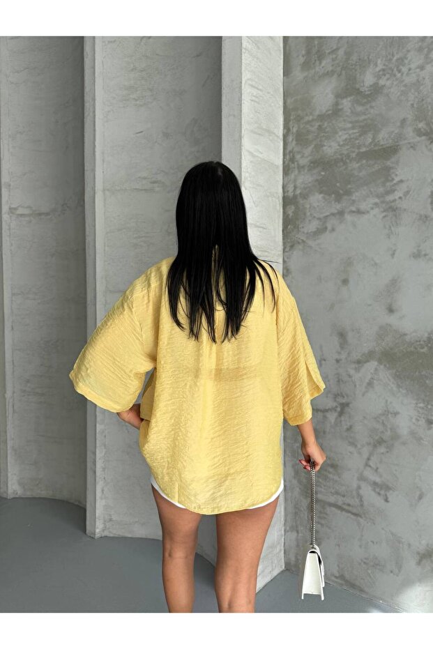 Transparan Salaş Gömlek - 4