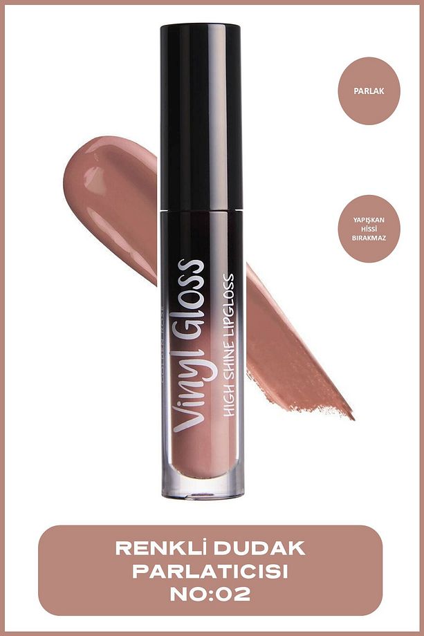 Vinyl Gloss High Shine Lipgloss 02 Ultra Parlak Dudak Parlatıcısı 4,5 ml - 1