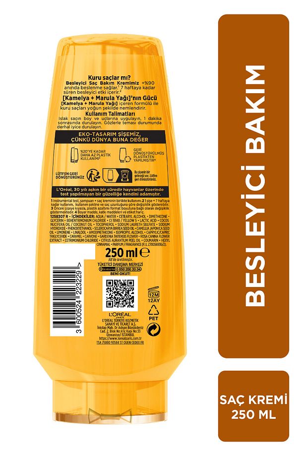 Mucizevi Yağ Besleyici Saç Bakım Kremi 250 ml - 8