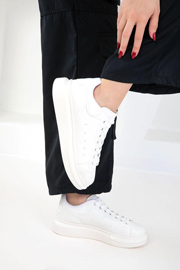 Beyaz Kadın Sneaker 15732 - 3