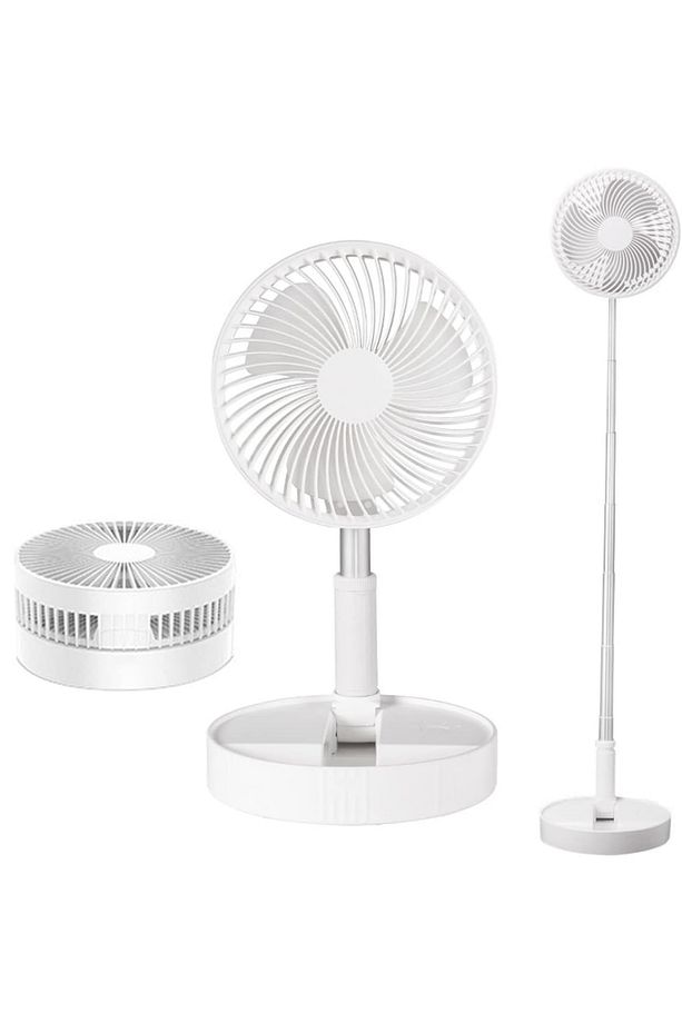 Katlanabilir Ayaklı Vantilatör 4 Kademeli – Usb-c Şarjlı Telefon Şarjlı 102cm Taşınabilir Fan - 8
