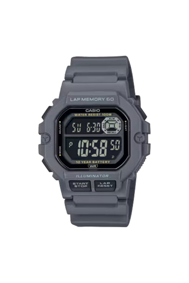 CASIO Men's Digital Black Dial Watch - WS-1400H-8BVDF