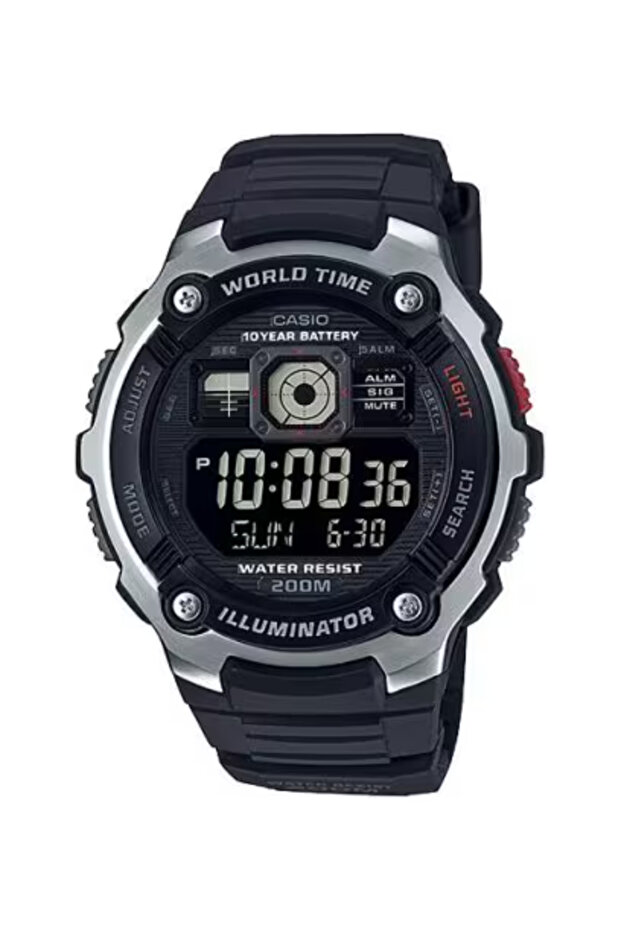 CASIO Men's Digital Black Dial Watch - AE-2000W-1B - 1