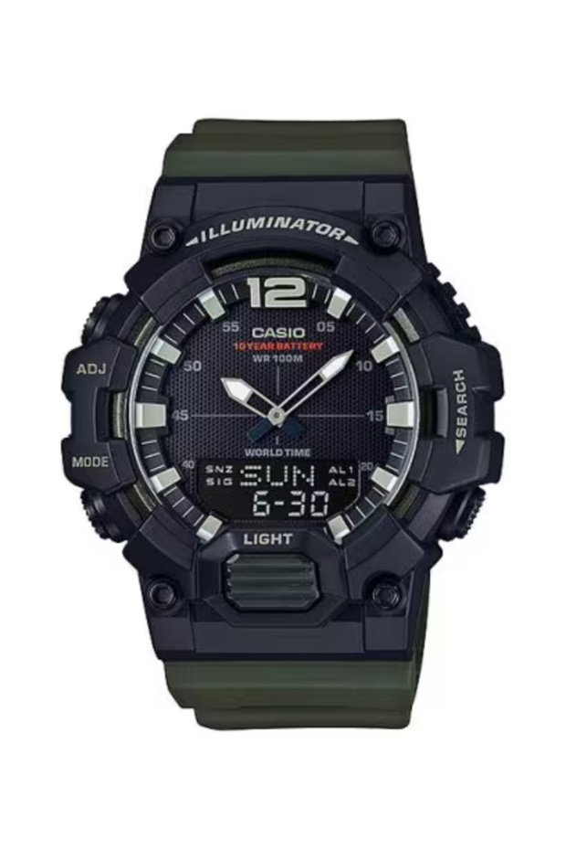 CASIO Men's Analog-Digital Blue Dial Watch - HDC-700-3A - 1