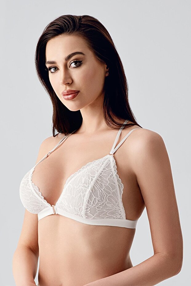 Kapsız Bralet C18326 Ekru - 4
