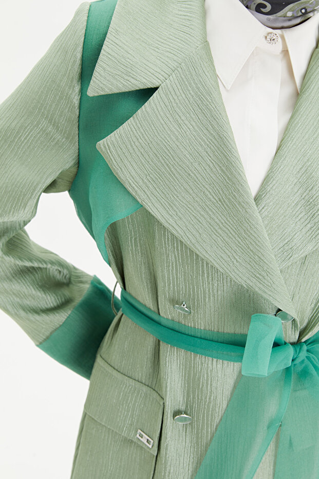 Kuşaklı Şık Kap - 5