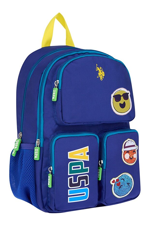 حقيبة ظهر مدرسية باللون الأزرق Plcan25008 - 2