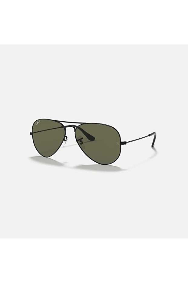 Aviator Black Polarized Sunglasses RB3025 002/58 Size 58
