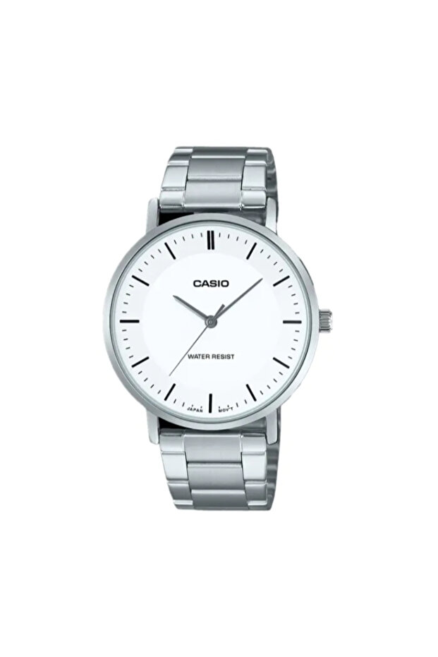 CASIO Men's Analog White Dial Watch - MTP-VT04D-7EDF
