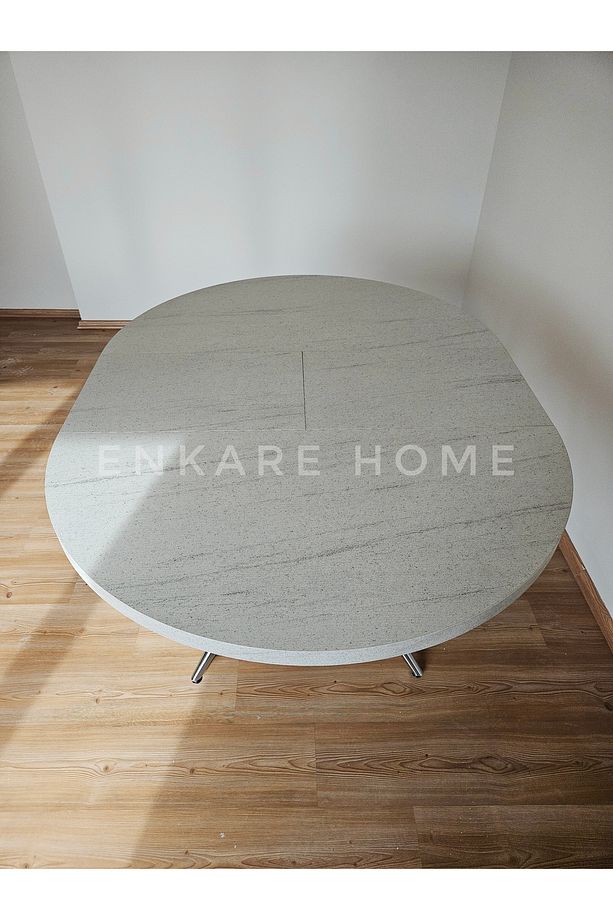 Oliva Yuvarlak Açılabilir Yemek Masası – 100x100 - 140 cm | 4-6 Kişilik | Mdf Mutfak ve Salon - 6