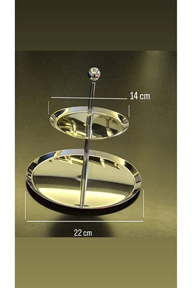 Medium Katlı Sunum Ikram Tabağı - 3