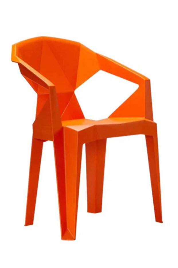 كرسي طعام بلاستيكي متين قابل للتكديس للمطاعم والمناسبات 85*50*41 سم - 1