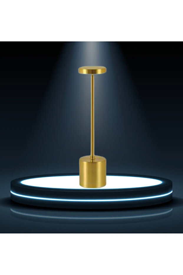 MİDİLLİ ŞARJLI MASA LAMBASI GOLD - 1