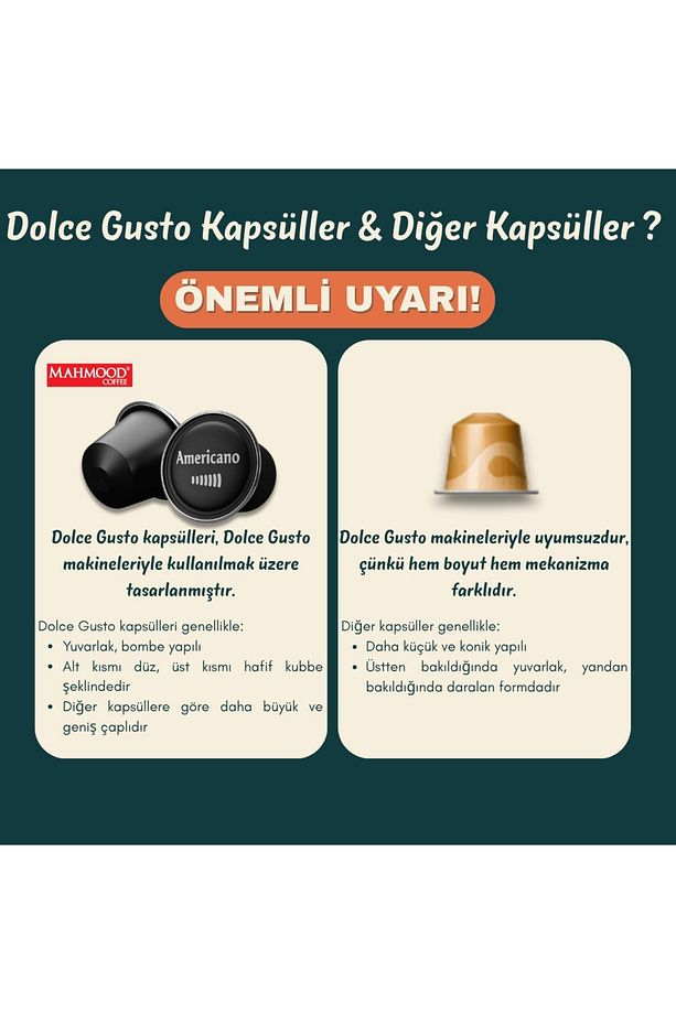 Mahmood Dolce Gusto Americano Kapsül Kahve 16 Adet X 2 li set - 6