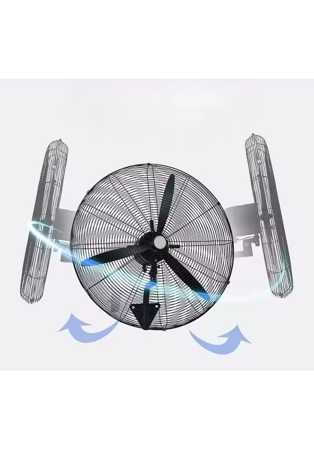 30" Vantilatör 200W Duvar Tipi Sanayi Tipi Endüstriyel Kablolu ve Uzaktan Kumandalı (75cm Çap) - 6