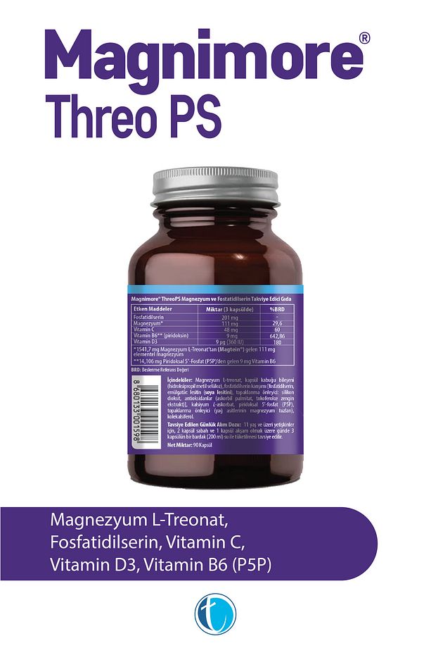 Threo Ps Magnezyum 90 Bitkisel Kapsül L-treonat Fosfatidilserin - 2