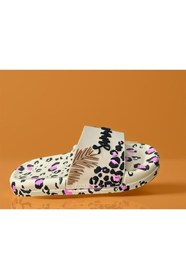 شبشب صيفي منقوش باللون البيج غير قابل للانزلاق - 2