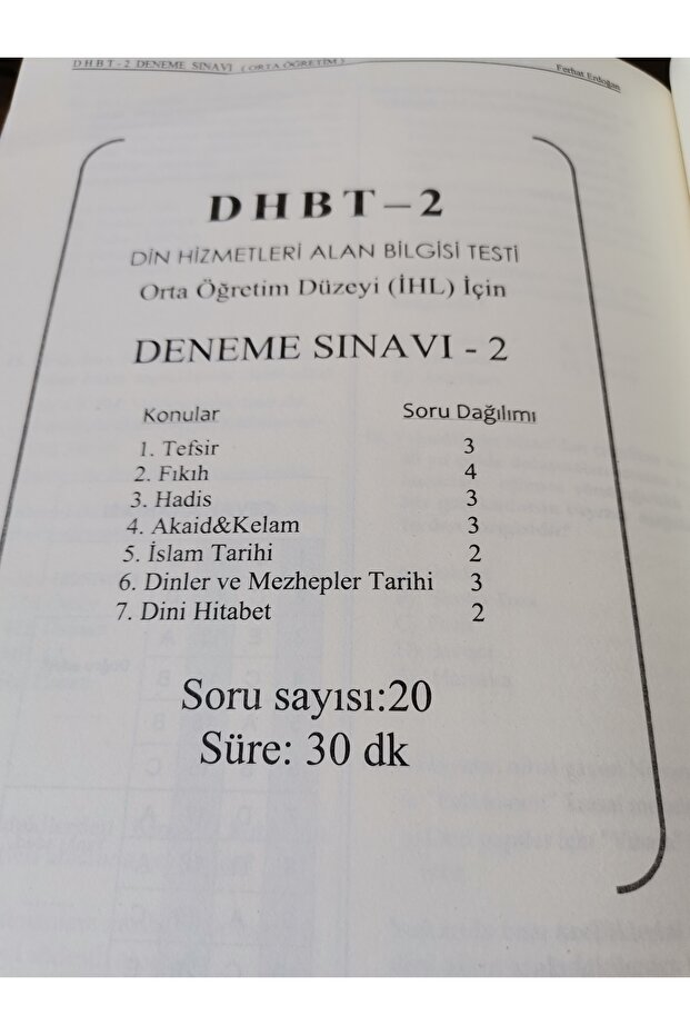 Dhbt Soru Bankası - 2