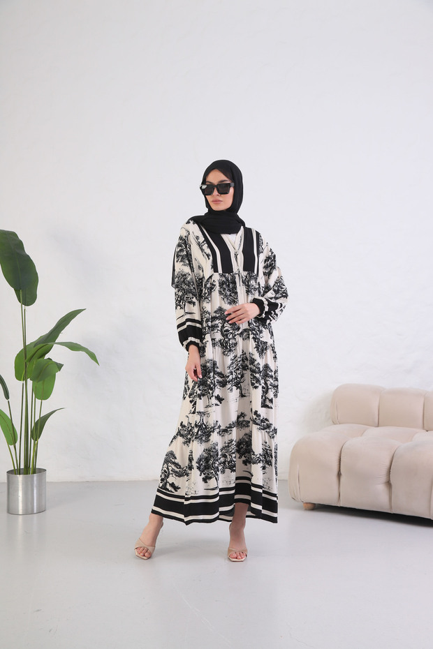Women's Patterned Cotton Dress