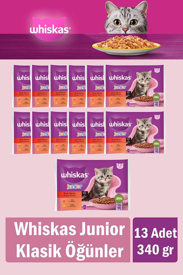 Junior Yavru Klasik Öğünler Sığırlı Tavuklu 4X85 Gr(13 Adet) - 2