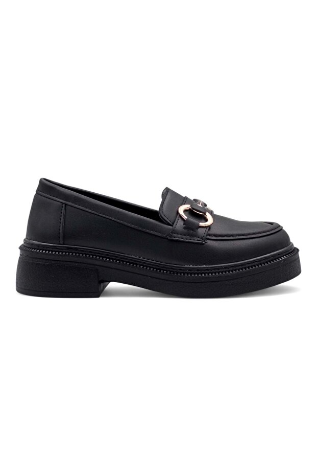 Buckle Detailed Women's Loafer Shoes