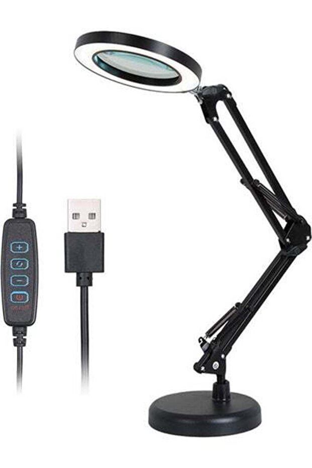 LED Desk Lamp Black 43x7.5x26.5cm