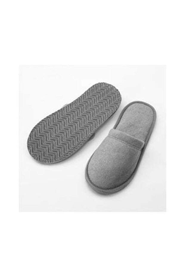 شبشب حمام بوليستر رمادي مقاس S/M - 3