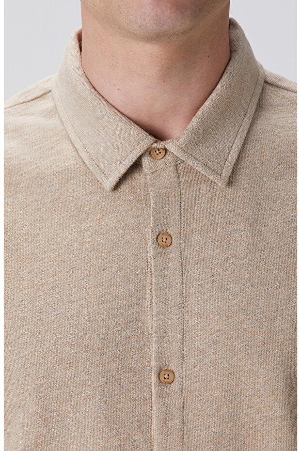 Camel Melanj Gömlek - 6