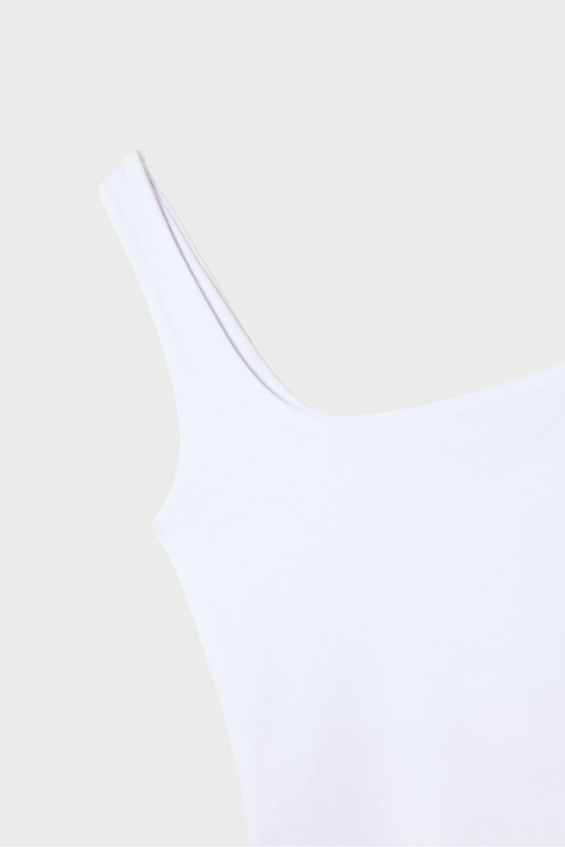 بلوزة بحمالات عريضة - 7