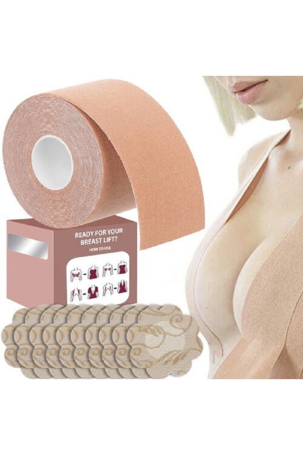 Breast lift patch/tape set, beige color - 2
