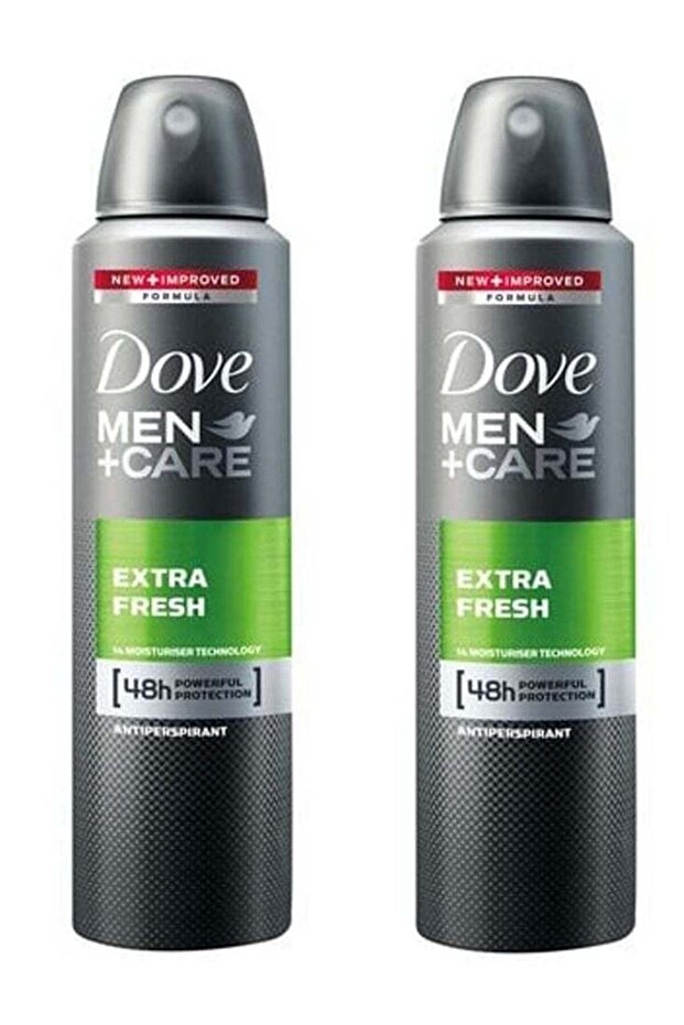 Men+Care Extra Fresh Dry Antiperspirant Deodorant Spray 150ml (Pack of 2)