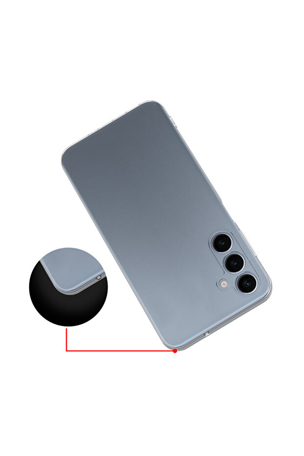 Galaxy A16 Compatible Sys Super Silicone Cover-Transparent - 3