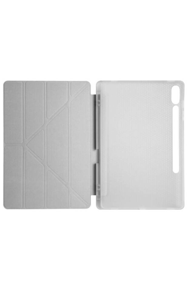 Galaxy Tab S9 Fe Plus Case Compatible Sys Tri Folding Pen Compartment Stand Case - Dark Green - 5