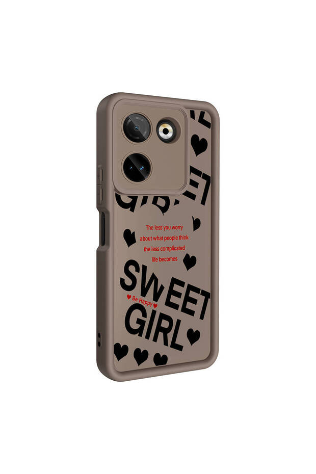 Tecno Camon 20 Pro 4g Case with Camera Protection Printed Back Surface Sys Classy Cover - Black