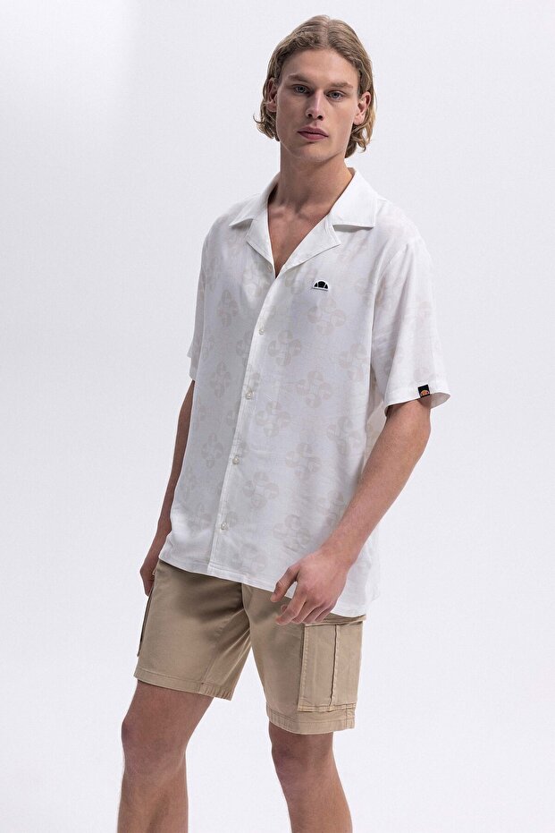 Erkek Bej Kargo Şort EM471-BG - 4