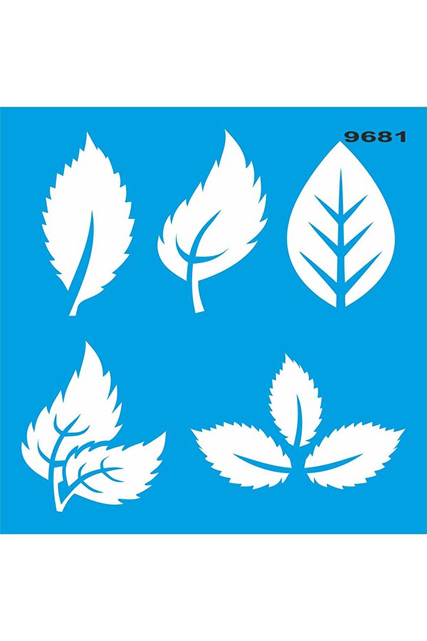 Leaf Patterns - Stencil Painting Template - 1