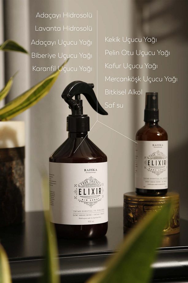 Hijyenik El Spreyi / Vücut Spreyi / Dezenfektan / Aromaterapik Sprey / Elixir - 3
