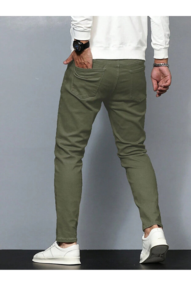 Erkek Regular Fit Normal Kesim Kot Pantolon - 5