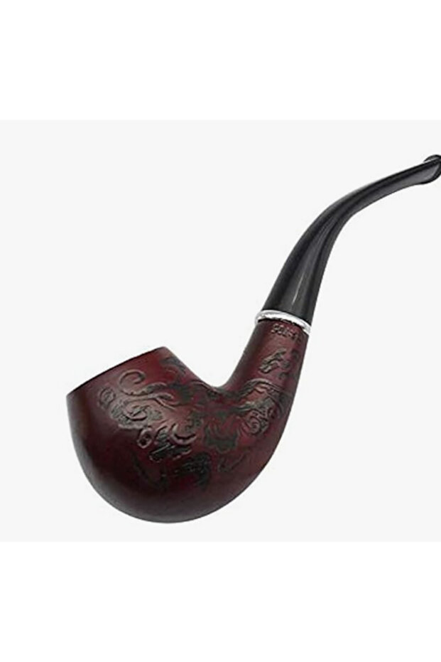 Fine engraving Solid wood pipe Exquisite engraved designs Wood