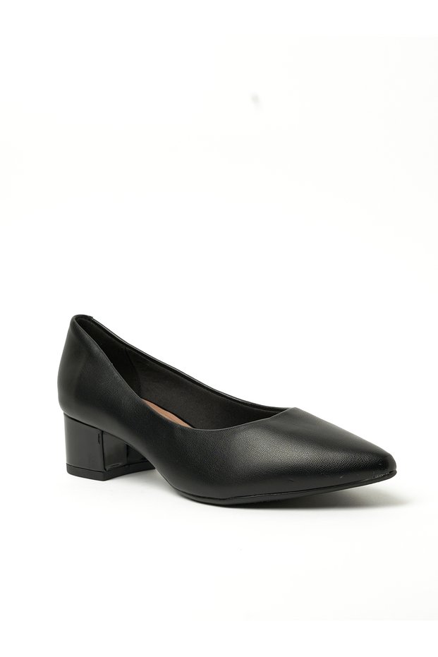Ladies Low Heel Shoes Black | Made In Brazil