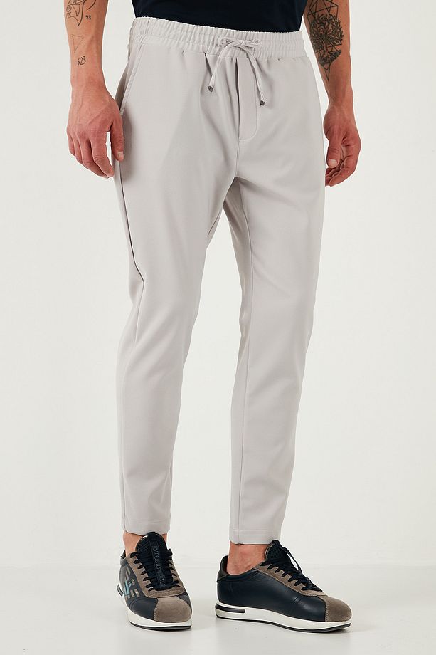 Streç Regular Fit Normal Bel Düz Paça Jogger Pantolon Erkek Pantolon Cf25617953 - 3