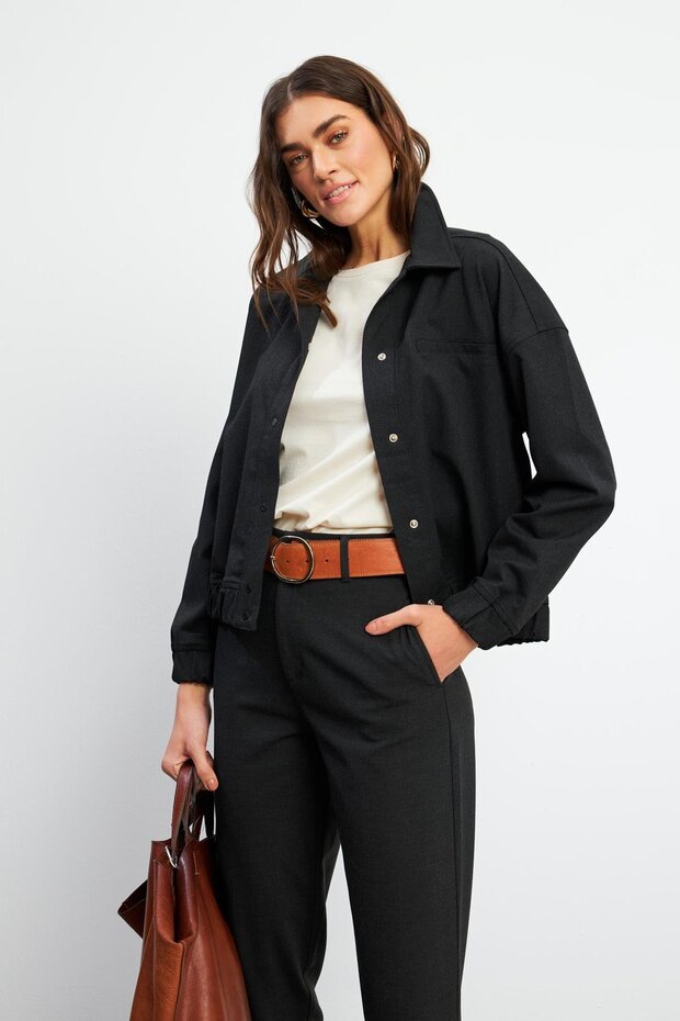 Kadın Marlin Antrasit Ceket - 8
