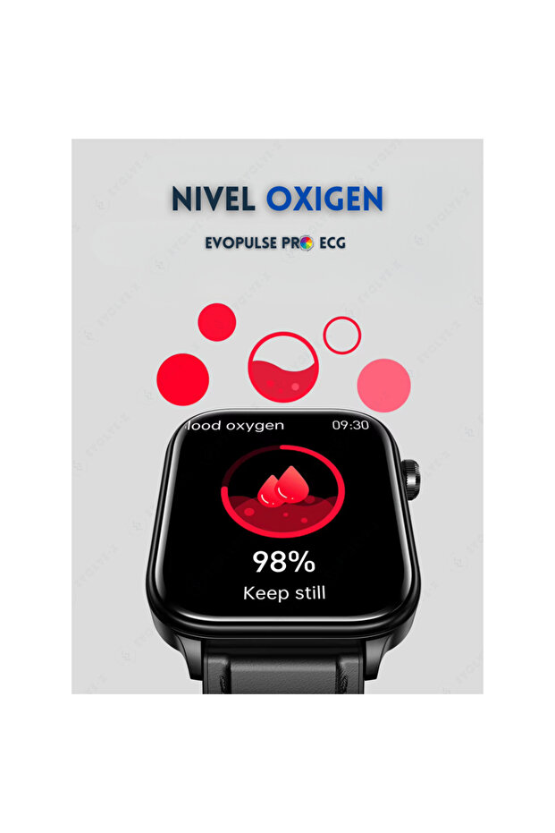 Ceas inteligent Evolve-x® EvoPulse PRO, 1.96", Negru - 6