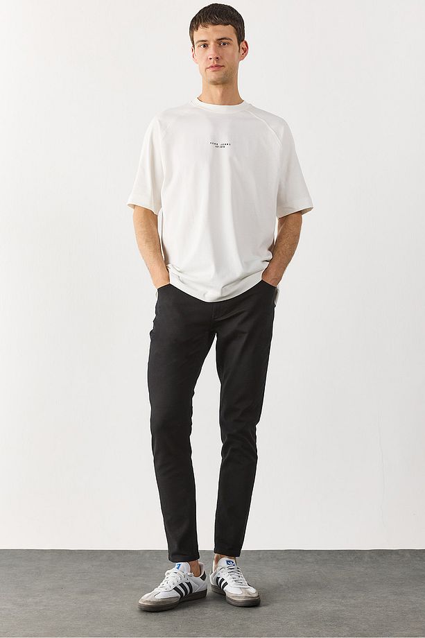 Teos Black Skinny Jean Pantolon - BLACK - 1
