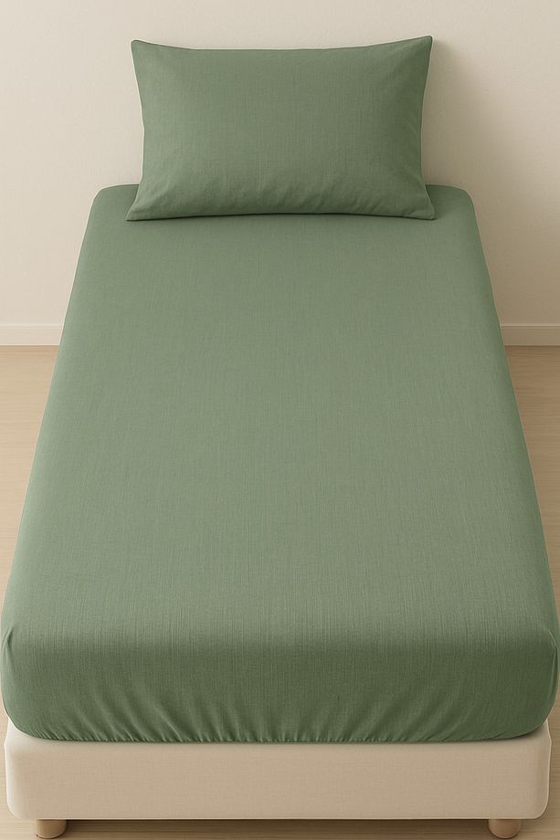 Ogi Home Tek Kişilik Ranforce Kumaş Lastikli Çarşaf Yatak Örtüsü 100*200 Cm - 2